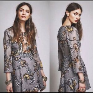 For Love & Lemons Grey Sierra Mini Dress Size XS